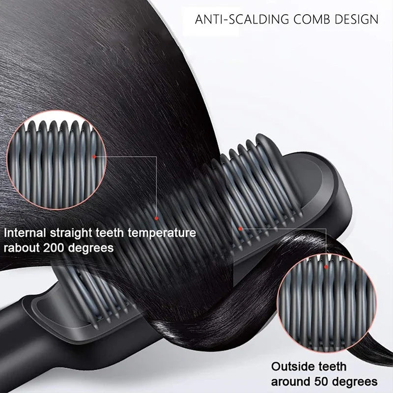 3-in-1 Heated Straightening Brush