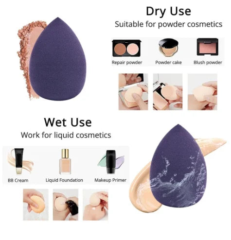 12-Piece Soft Makeup Sponge Blender Set